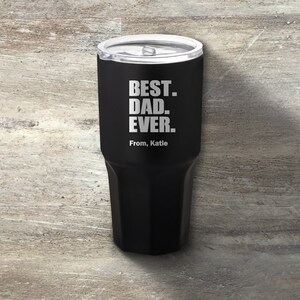 Gift for Dad, Personalized Stainless Steel Tumbler, 30 Ounce, Double Walled Vacuum Insulated, Father&#39;s Day, Gift for Him, Dad Birthday Gift