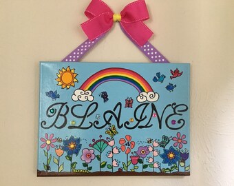 Children's personalized name painting