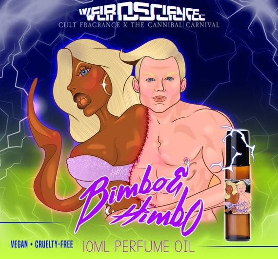 Bimbo and Himbo - Pound Cake, Banana Pudding, Salt, Heavy Cream, Pureed Strawberries - Halloween 2022 - 10 ml Perfume Oil Vegan Cruelty Free