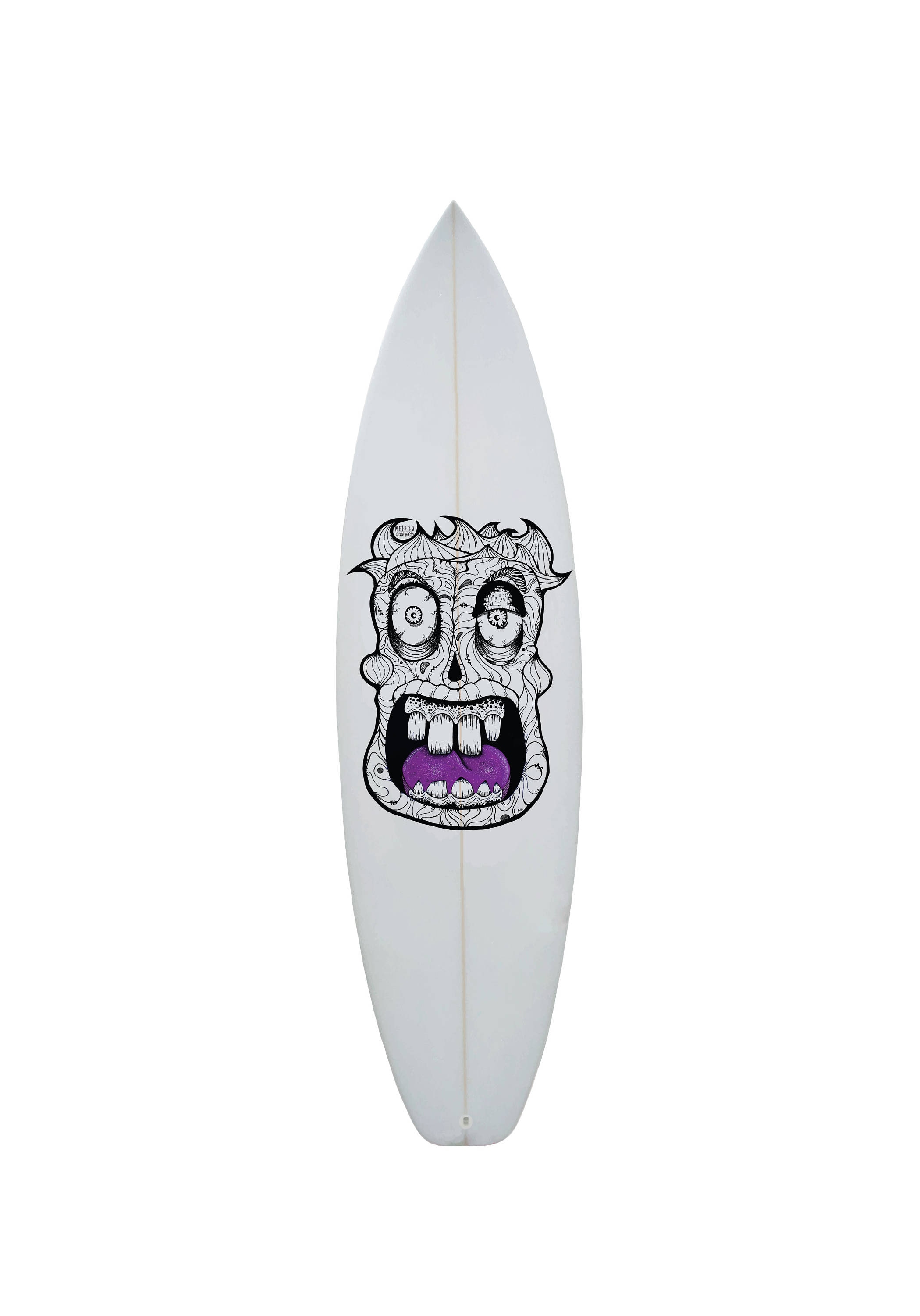 Screamer Face Uv Resistant Clear Vinyl Sticker for Surfboards Etsy UK