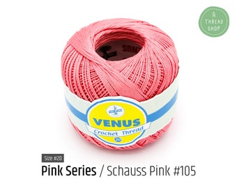 VENUS Crochet Thread Cotton Thread Size #40 Blue Series Aero Blue #365 100/% Mercerized Cotton Thread