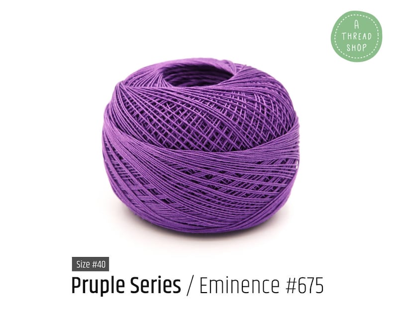 Cotton Thread Size 40 Eminence 675 Purple Series VENUS Etsy