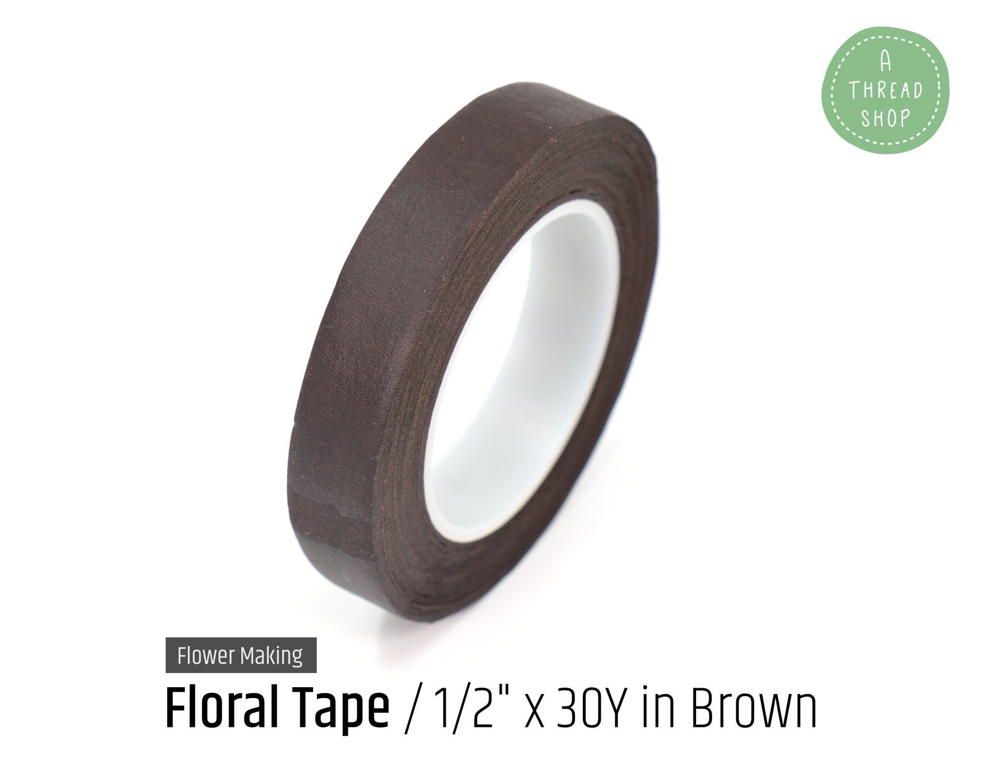 1/2 X 30 Yard Brown Floral Tape Flower Marking Supplies 