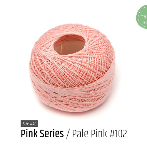 Cotton Thread Size 40 Pale Pink 102 Pink Series VENUS - Etsy