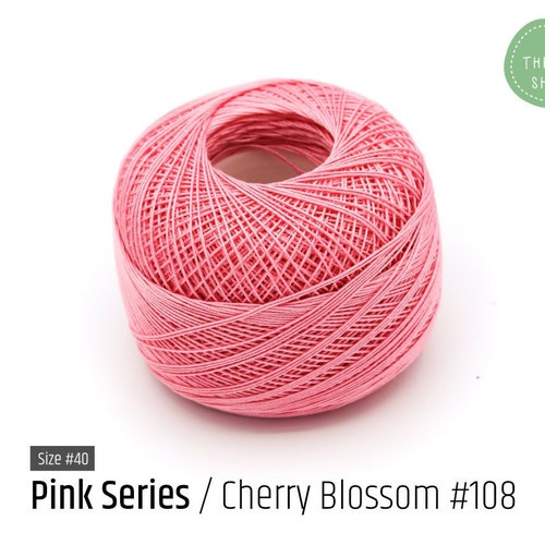 Cotton Thread Size 40 Cerise Pink EM498 Pink Series Etsy