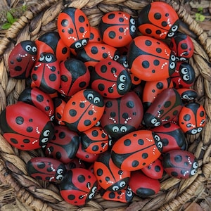 Ladybug Painted Rocks