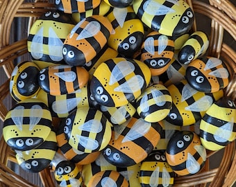 Shop Online Hand Painted honeybee Rocks