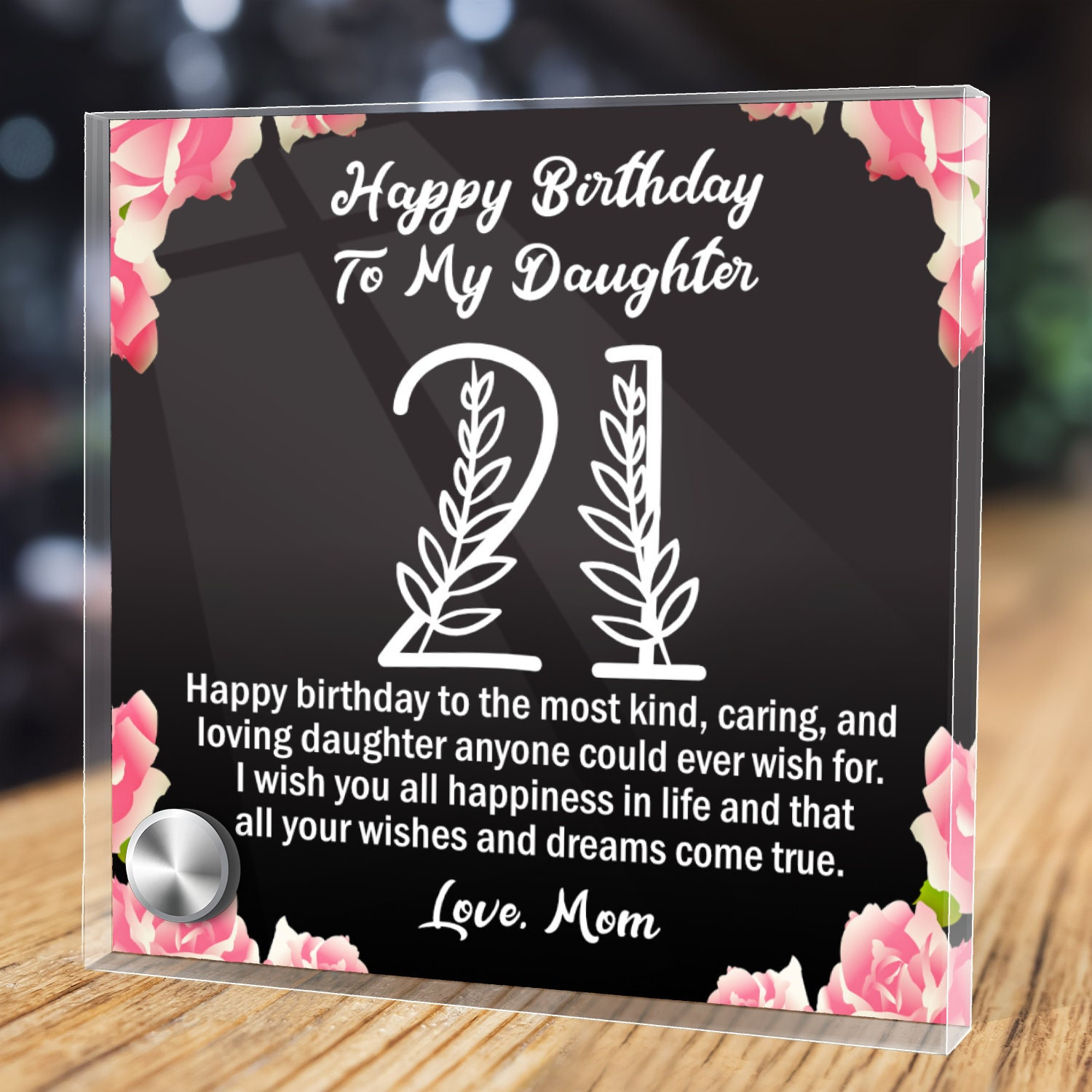Mother Daughter Gift Happy 21st Birthday to My Daughter From - Etsy Canada