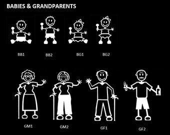 Stick figure 2024 family stickers