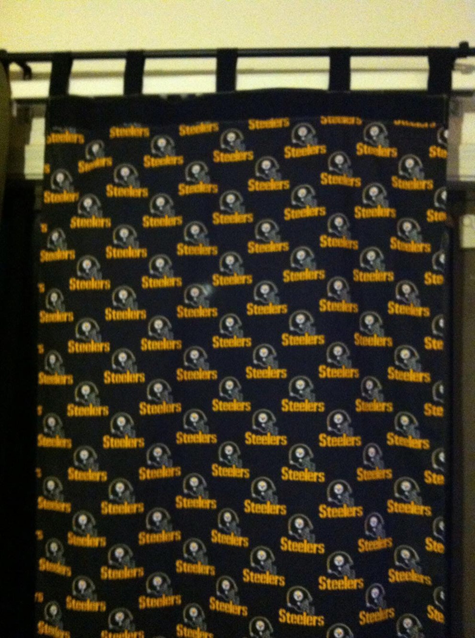 Set of 2 Steelers Full Length Curtains 3 Different Styles Etsy