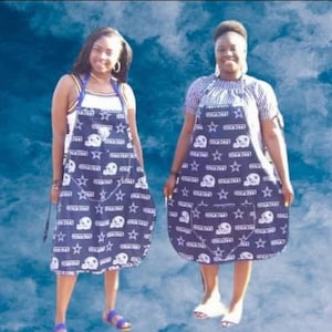 Handmade Dallas Cowboys, Commanders , Eagles , Braves , Apron with Liner -Licensed UNISEX Fits up to XXXL