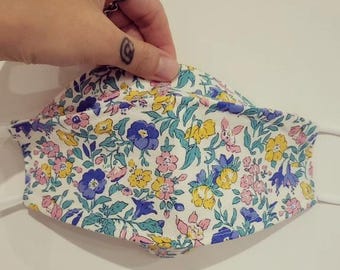 Face mask made with Liberty fabric