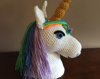 unicorn head pattern etsy