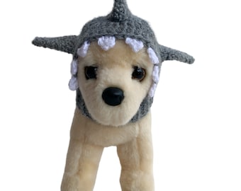 Crochet Pattern, Shark Hua Headwarmer, Chihuahua Hat