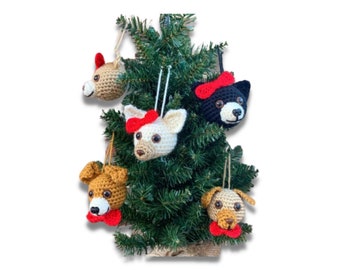 Crochet Pattern, Amigurumi Dog, Chihuahua Ornament, Puppy Dog Ornament