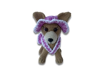 Crochet Pattern, Amigurumi Dog, Crochet Dog; Crochet Dog Pattern; Dress Up Pup