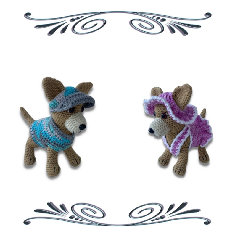 Amigurumi Dog Pattern, Crochet Dog Pattern, Crochet Amigurumi image 1