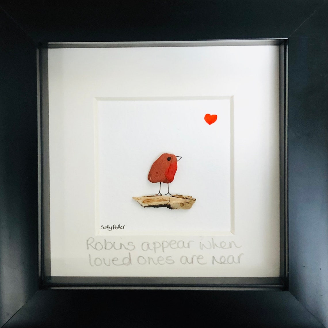 Memorial Gift, Robin Pebble Art, Robins Appear, Loved Ones Memorial ...