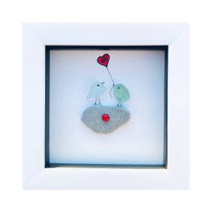 40th Ruby Anniversary Pebble Art, Ruby Wedding Anniversary Pebble Art, Ruby Wedding Pebble Art, 40th Anniversary, Parents Ruby Wedding Gift,