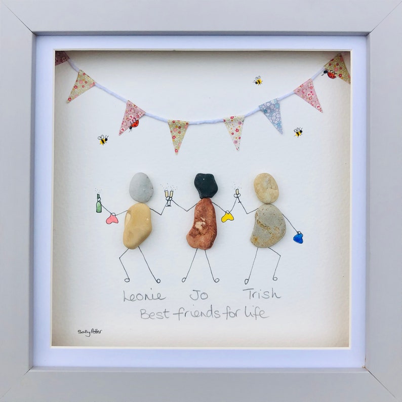 Pebble Art Best Friends Gift Best Friends Pebble Art Etsy UK