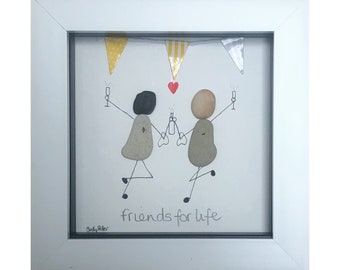 Personalised best friend gift, Fabulous Friends Gift, Friendship gift, Best Friends Gift, Pebble art gift , Birthday Gift, Celebration gift