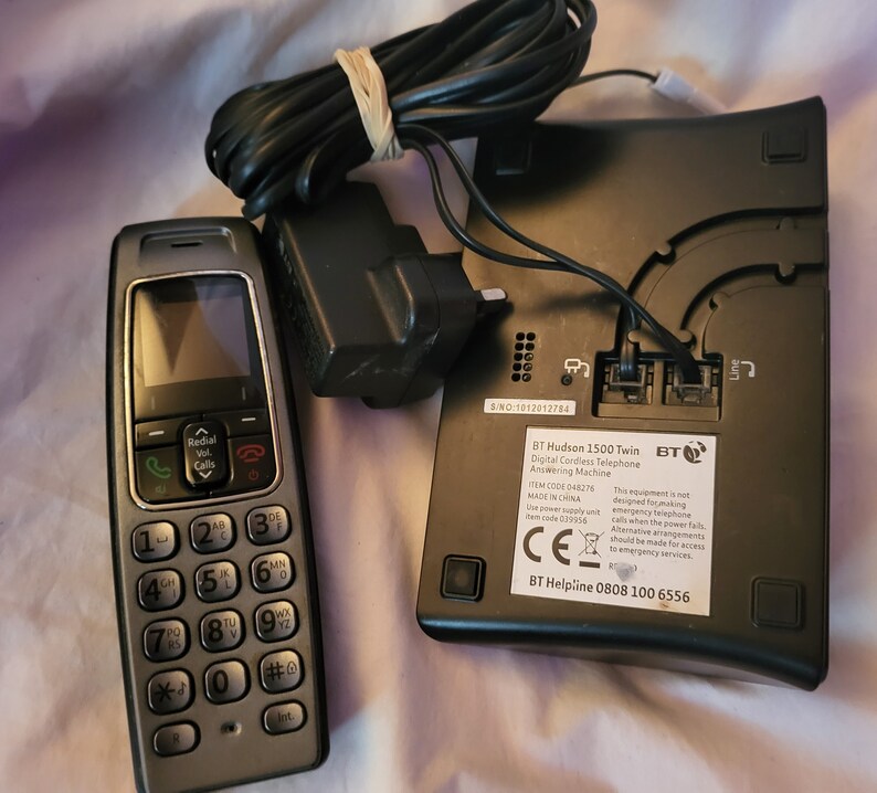 BT Hudson 1500 DECT Cordless Telephone With Answer Machine Etsy