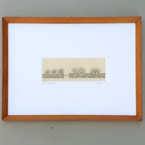 Quadro con litografia intitolata "Murettini"