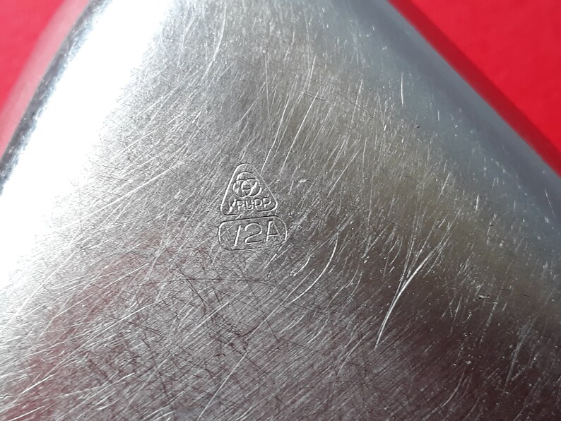 Steel vintage ashtrays Krupp brand