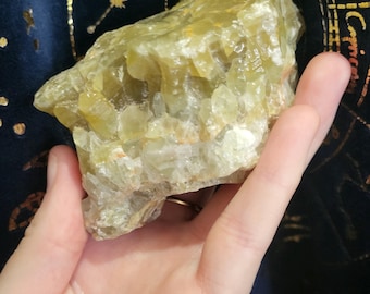 Raw Green Calcite