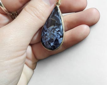 Pietersite Pendant in Sterling Silver