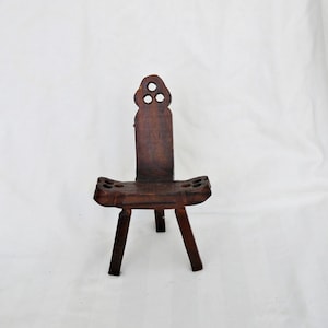 carved wooden doll chair vintage mini wooden chair doll house furniture natural wood doll furniture