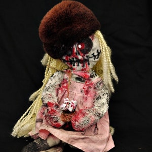 Creepy doll OOAK 20 &quot;large doll prop on Halloween Horror soft doll  skary  doll horrible vintage killer doll haunting decor hangman
