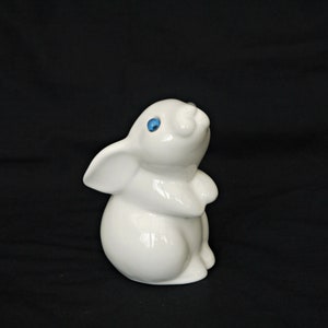 Vintage Ceramic Rabbit Shaker: Large Easter Bunny Decor