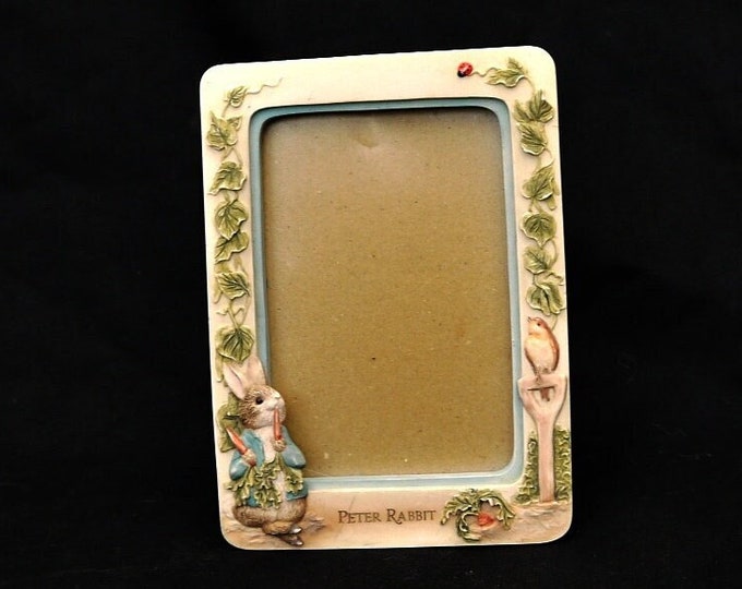 Resin Peter Rabbit Peter Rabbit Photo Frame 1997 Vintage Resin Picture Frame Ornate ...