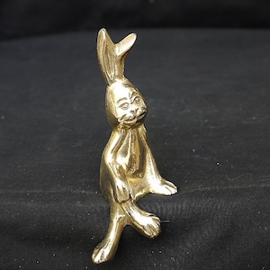 vintage brass figurine rabbit brass bunny brass  Easter rabbit  sitting  rabbit  Sweet bunny  decoration  shelf