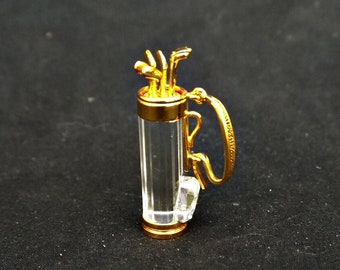【SWAROVSKI】クリスタル　ゴルフクラブ ミニチュア SWAROVSKI】クリスタル ゴルフクラブ ミニチュア （No.105