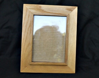 Vintage Natural Wood Photo Frame: Rustic Boho Decor (10x7.8")