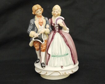 Vintage Ceramic Petite Fille aux Fleurs Musicbox My Instagram has the music tune