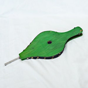 vintage fire bellow wooden leather bellow fire pit accessories  fireplace accessory hand fire bellow green and black colour