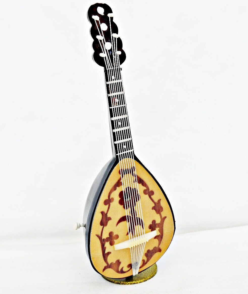 Mandolin music box vintage swiss musical instrument with Etsy