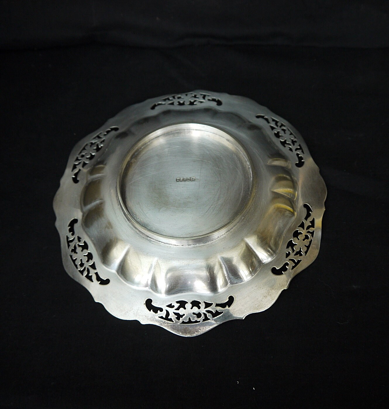 Vintage silver plate tray dish EPNS RPL old silver round tray Etsy
