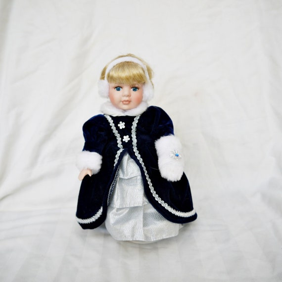 Rare Ensemble Robe Et Manteau Pour Poupée Ancienne – Style Haute Couture, état Correct