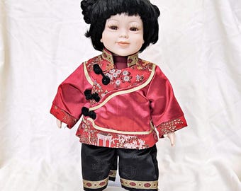 ヴィンテージの中国製陶器人形 - Etsy 日本