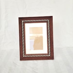 natural wood photo frame vintage wooden picture frame ornate embossed stand  or wall frame  crafts frame rectangle shaped bronze gold