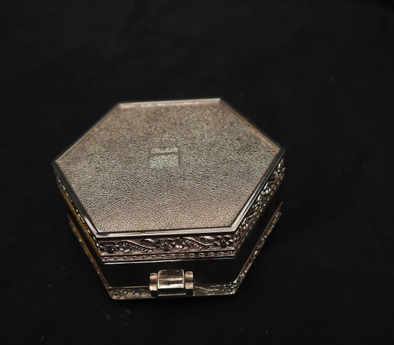 vintage silver plate jewellery box silver plate c… - image 7