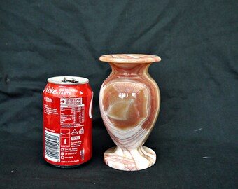 大理石　花瓶　アンティーク　ヴィンテージ　オニキス ヴィンテージ大理石オニキス花瓶：手彫りの脚付き石花瓶 - Etsy 日本