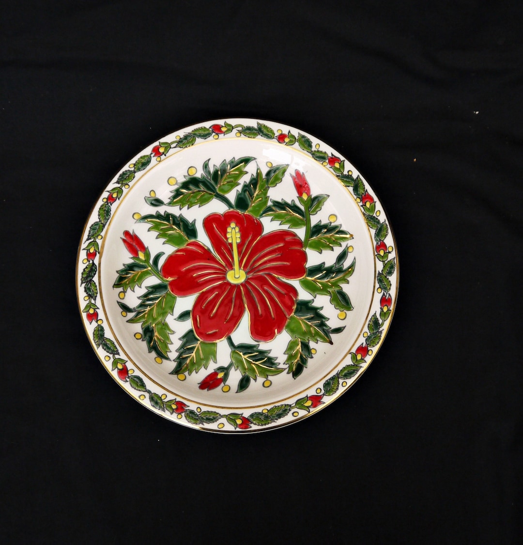 Wall Ceramic Plate Greek Pottery Ceramica Olympia S.A. Hand Made in