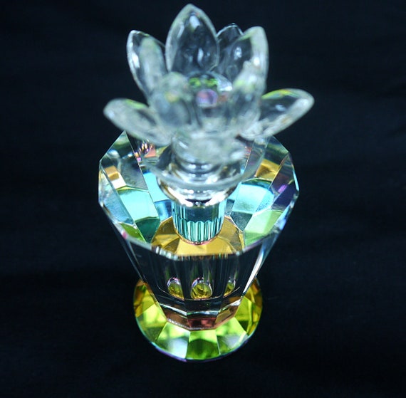 cut crystal perfume bottle vintage cut crystal perfumu2026 - Gem