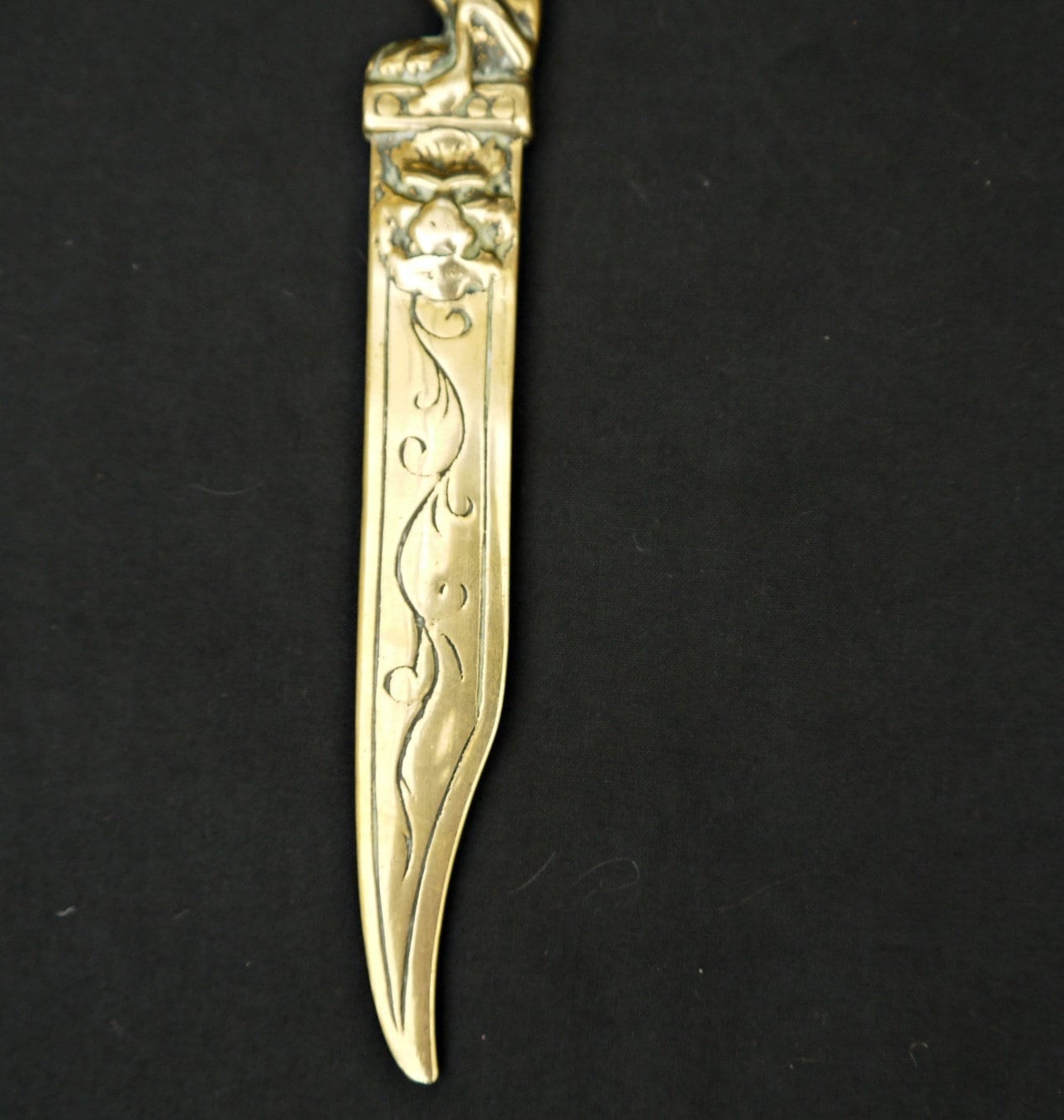 Envelope Knife / Paper Knife Vintage Solid Brass Dragon Figure / Griffin  Lion 