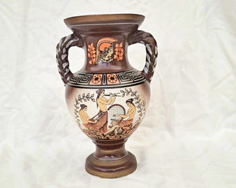 ヴィンテージ大理石オニキス花瓶：手彫りの脚付き石花瓶 - Etsy 日本